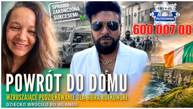 [VIDEO] Powrót do domu po miesiącach  niepewności. Wzruszające podziękowanie  dla Biura Rutkowski
